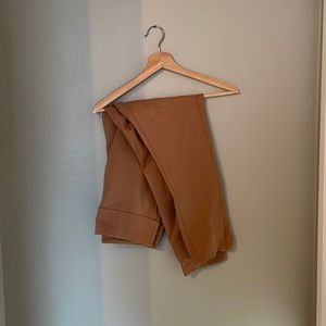 High Waisted Luxe Comfort Curvy Skinny Ankle Pants - Pecan